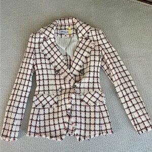 Veronica Beard Plaid Blazer Like New